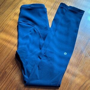 Lululemon Navy Workout Leggings with Logo